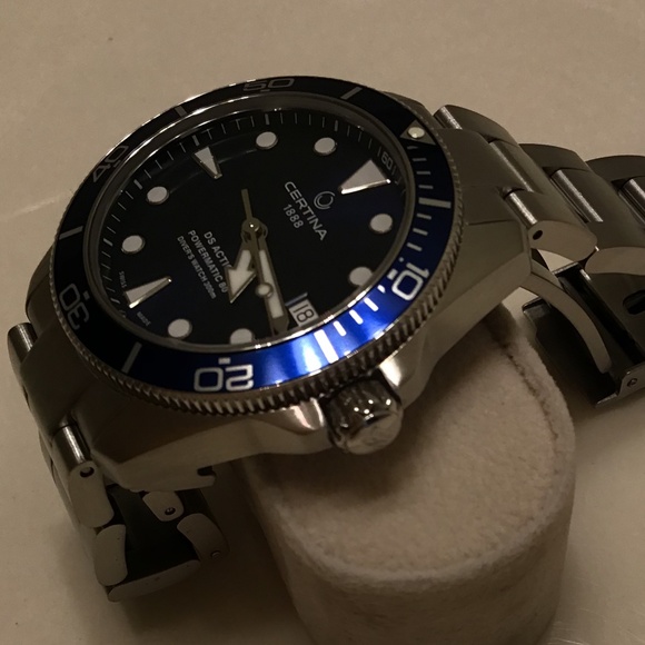 CERTINA DS ACTION POWERMATIC80 BLUE ON BRACELET 38MM - Picture 9 of 16